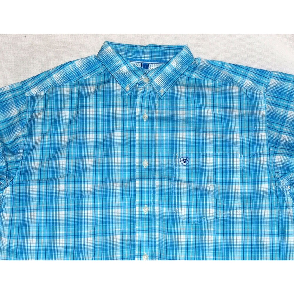 Ariat Pro Series Lyle Classic Men's Long Sleeve Button Down Shirt Size Large - Picture 4 of 16